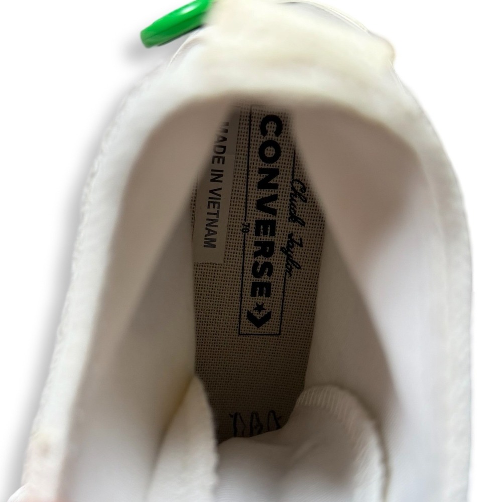 Converse Chuck 70 Hi Mixed Material Suede Canvas Egret White Womens 8.5 Mens 6.5 - Picture 11 of 12